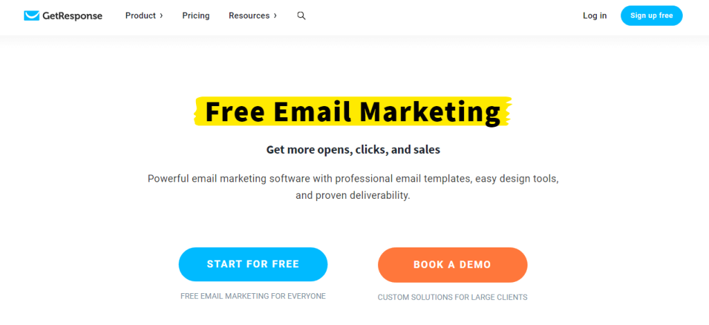 GetResponse email marketing software