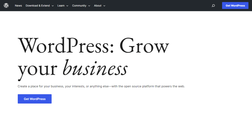 WordPress.org blogging platform