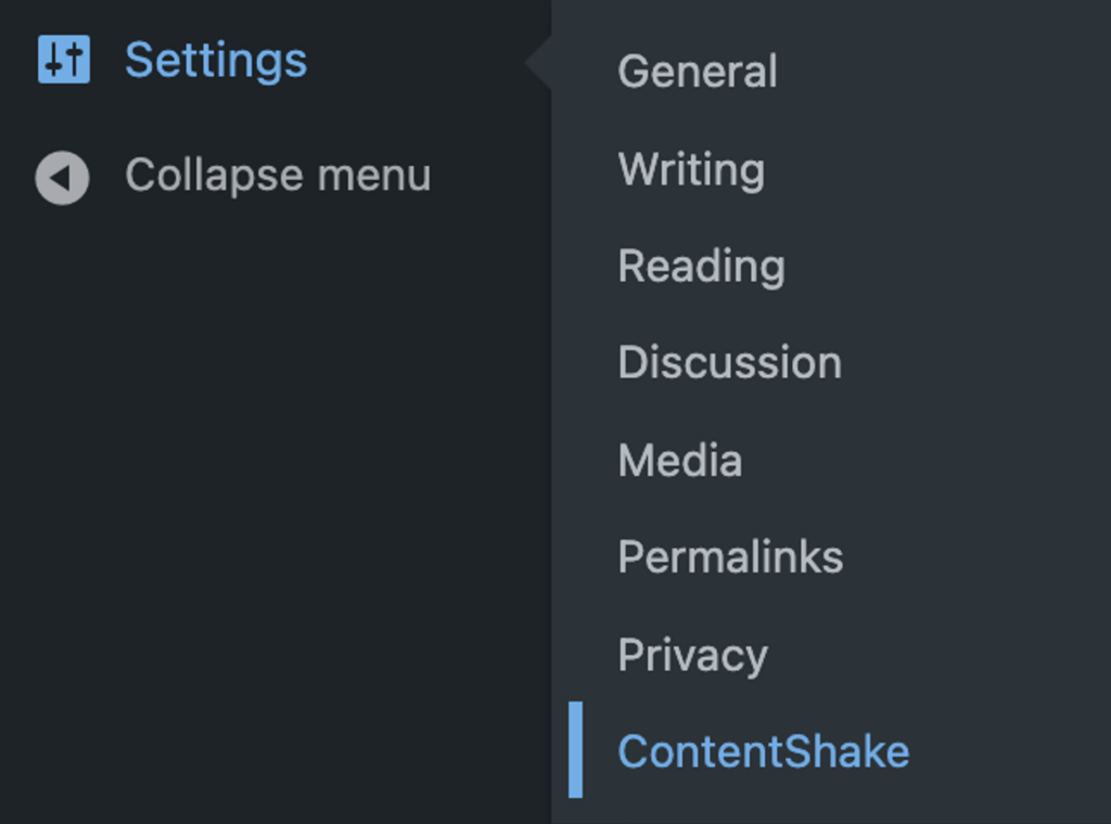 locate ContentShake plugin