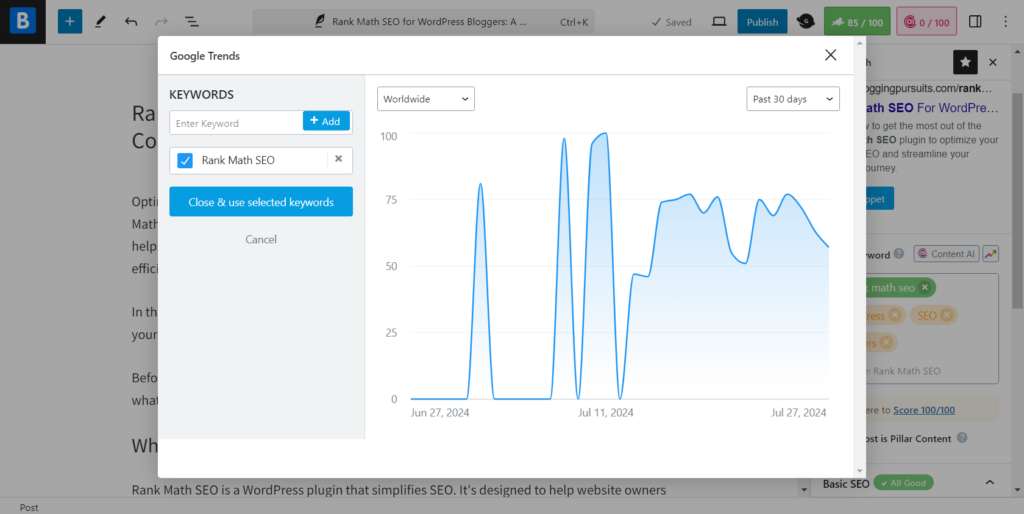 Google Trends insights