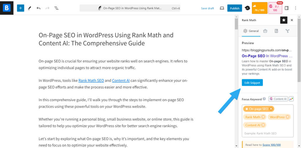 Optimizing tags Title & description