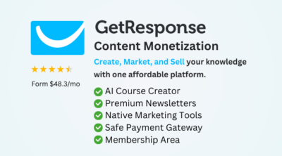 GetResponse's Content Monetization Plan Review 2024