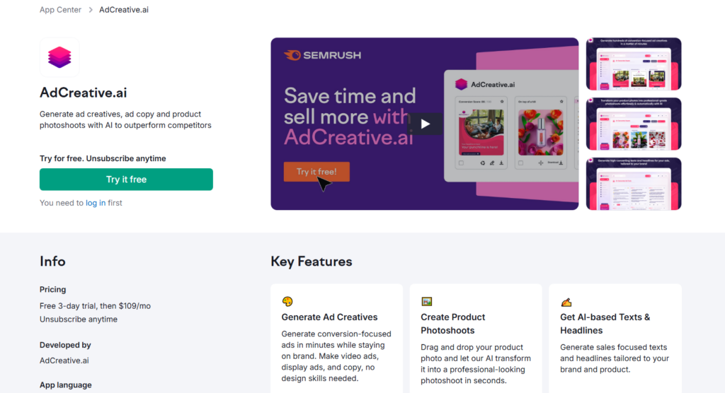 AdCreative.ai app